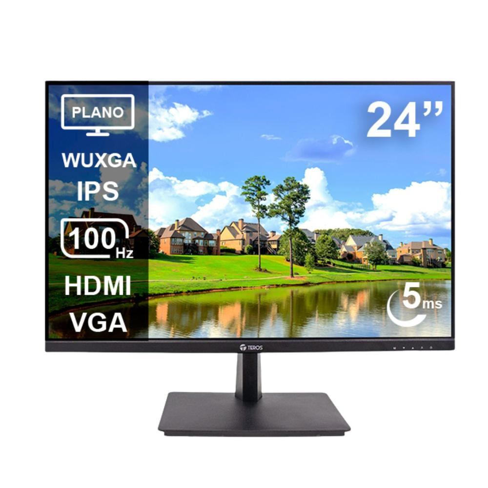Monitor Plano Teros TE-2420CS 24 WUXGA IPS 100Hz 5ms HDMI VGA Negro