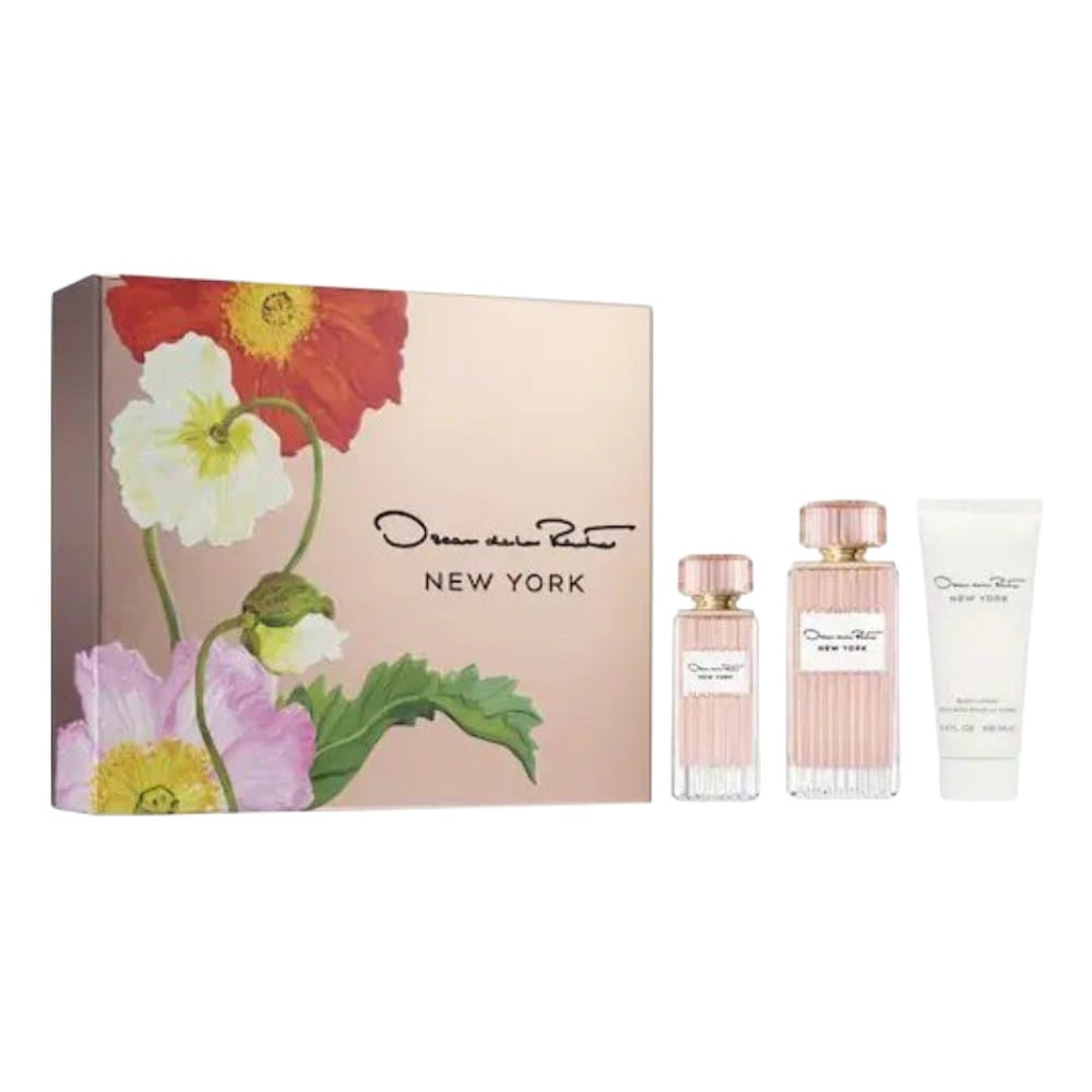 SET DE 2 PERFUMES Y CREMA OSCAR DE LA RENTA NEW YORK 100ML