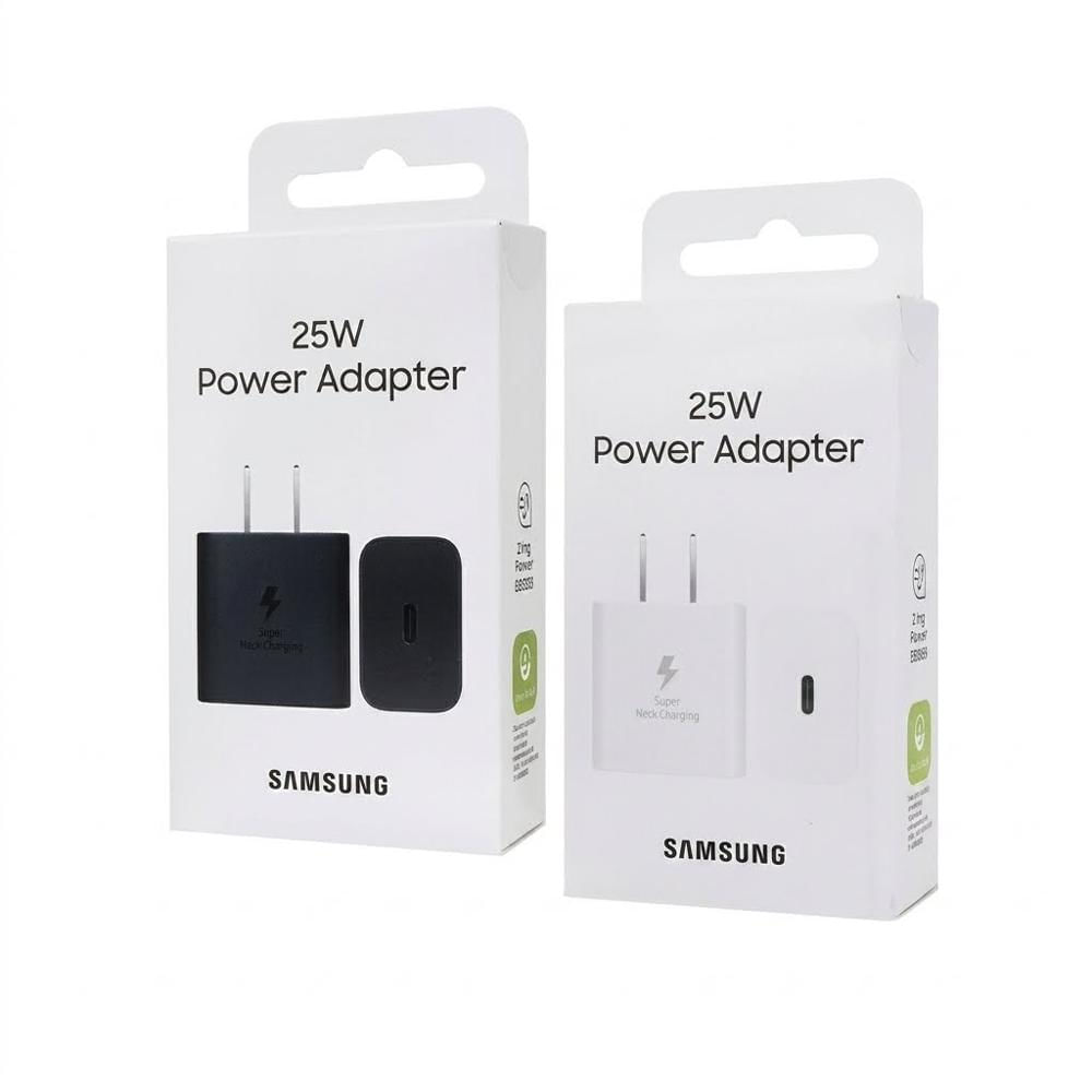 Cargador Tipo C 25W Samsung Negro  Blanco