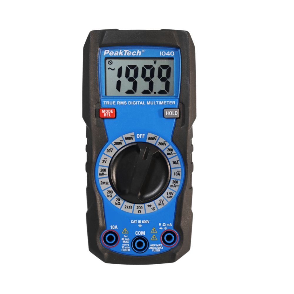 MULTIMETRO DIGITAL P1040 PEAKTECH PORTATIL 2000 COUNTS 600V - P1040