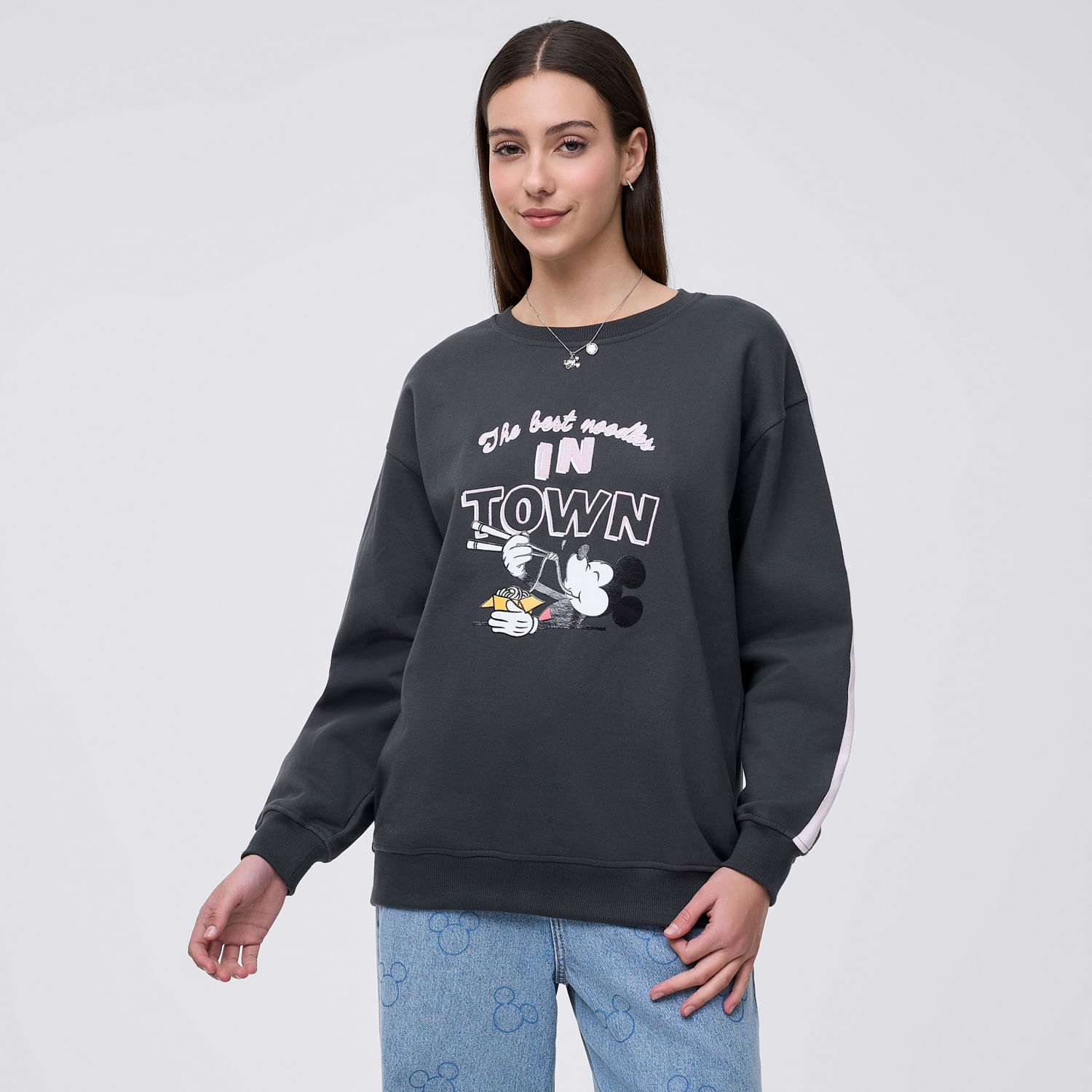 Polera Mujer Noodles Disney Gris Metal L