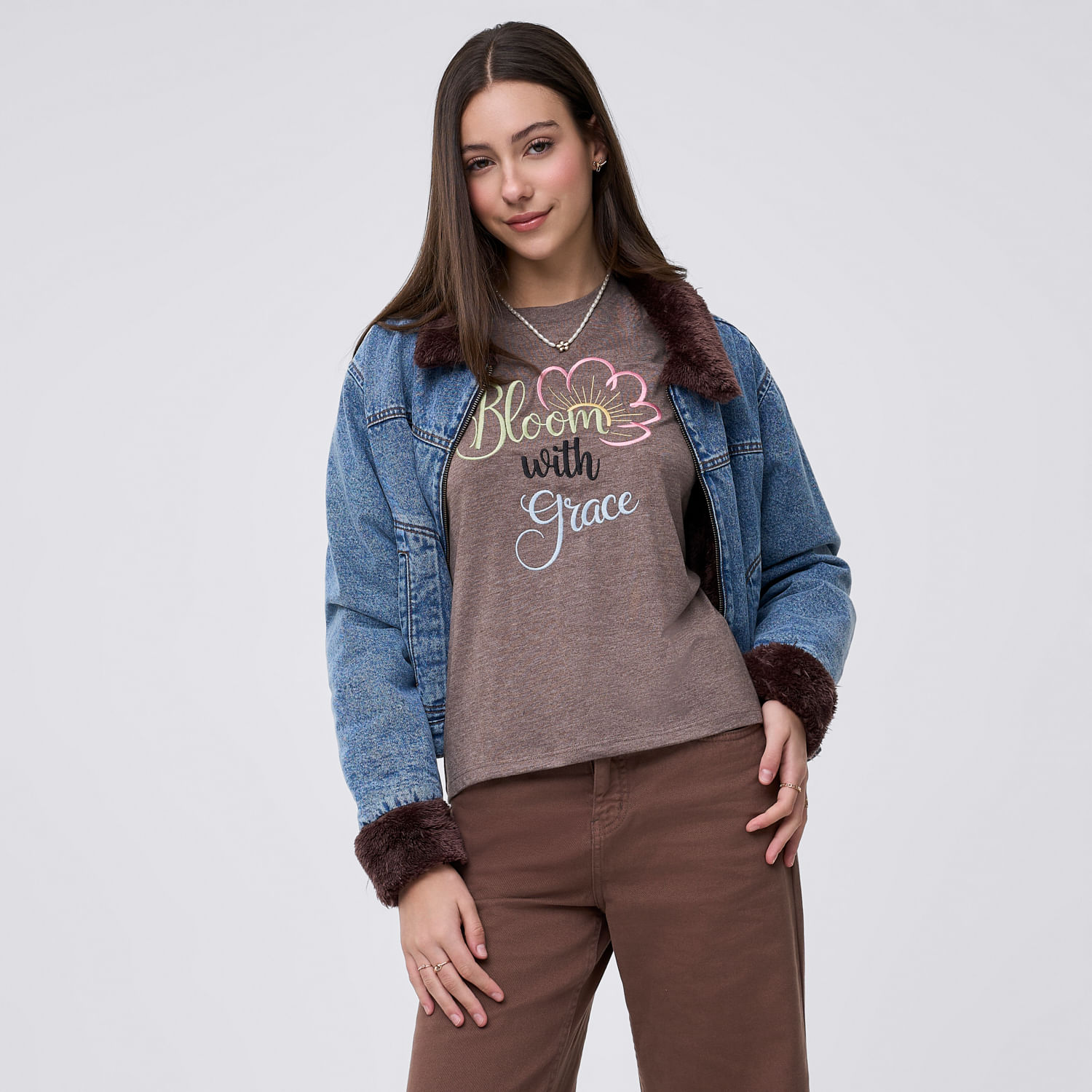 Polo Mujer Aerie 5 Amc Marrón L