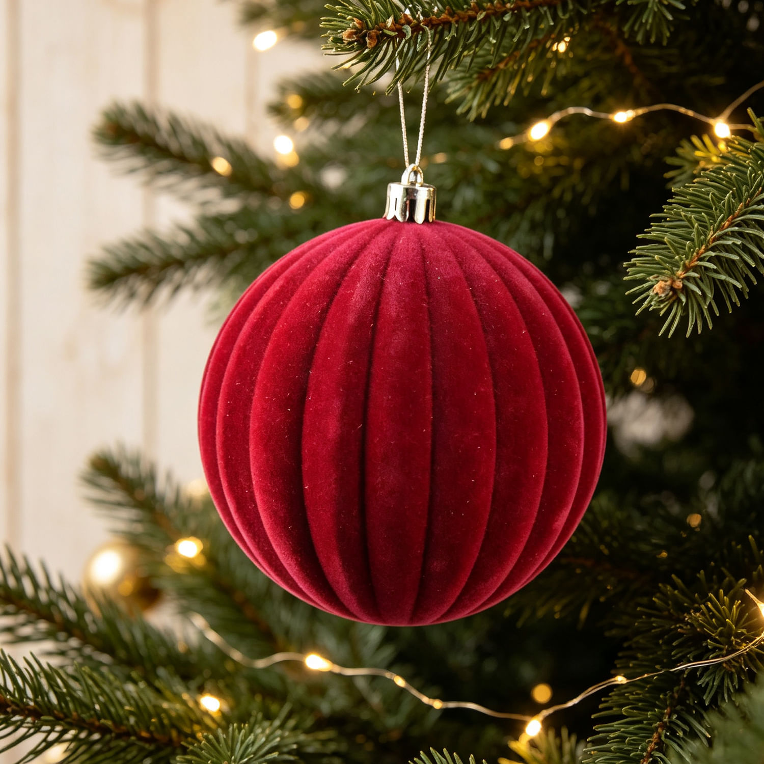 Bola Velvet Rojo 10Cm