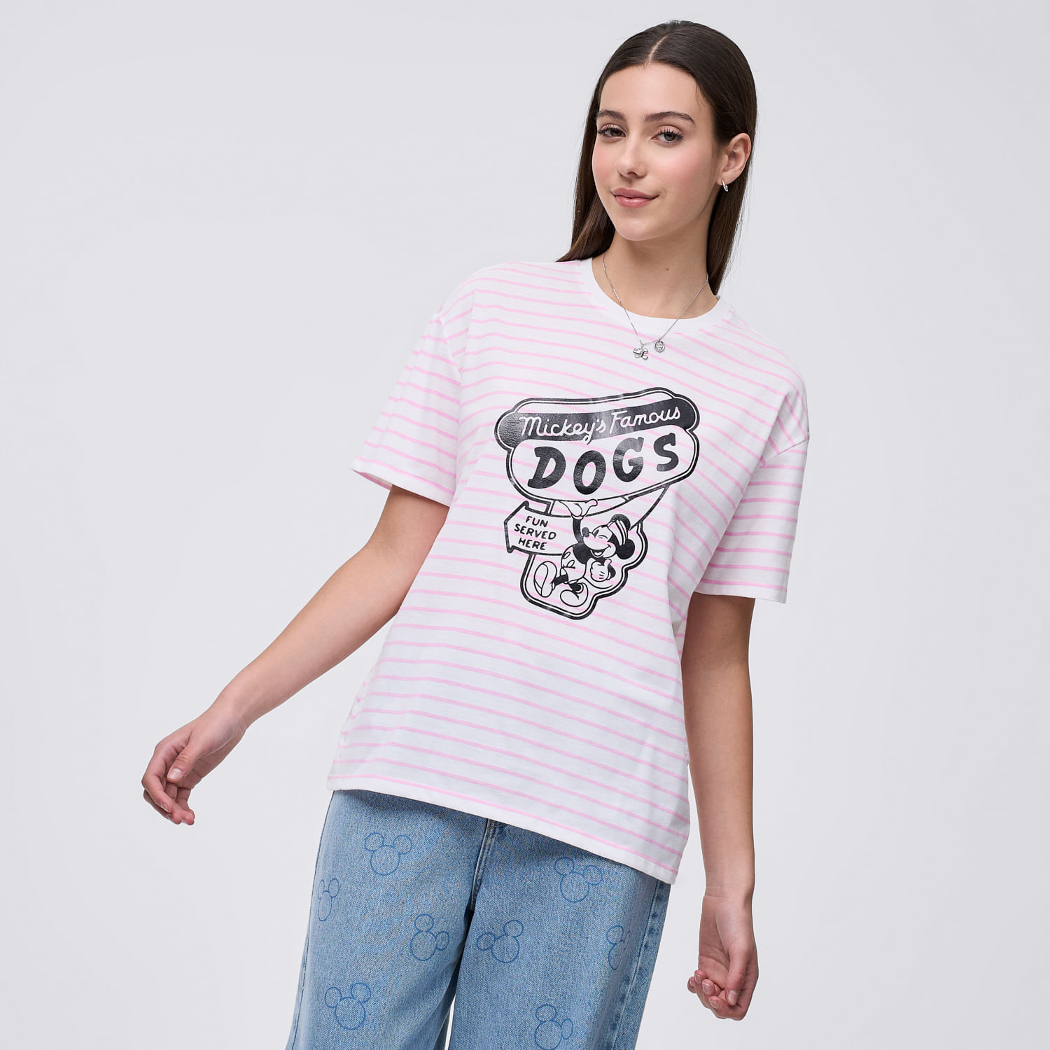 Polo Mujer Famous Disney Manga Corta Blanco L