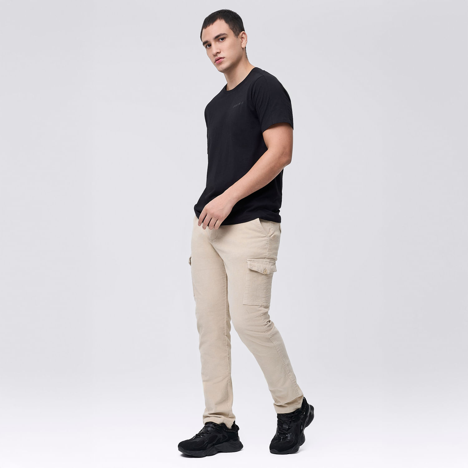 Pantalón Hombre Cord Hypnotic Beige Talla 32