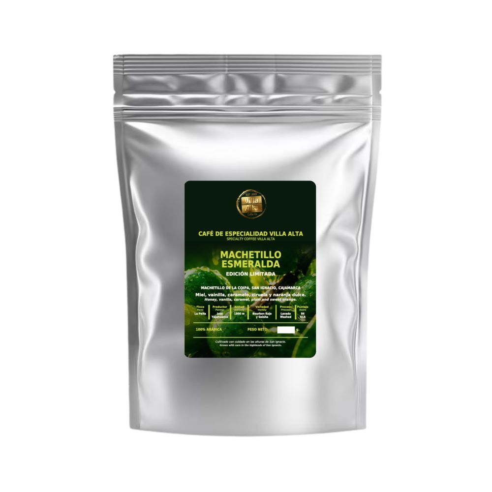 Café MACHETILLO ESMERALDA Origen San Ignacio Grano Tostado 500g