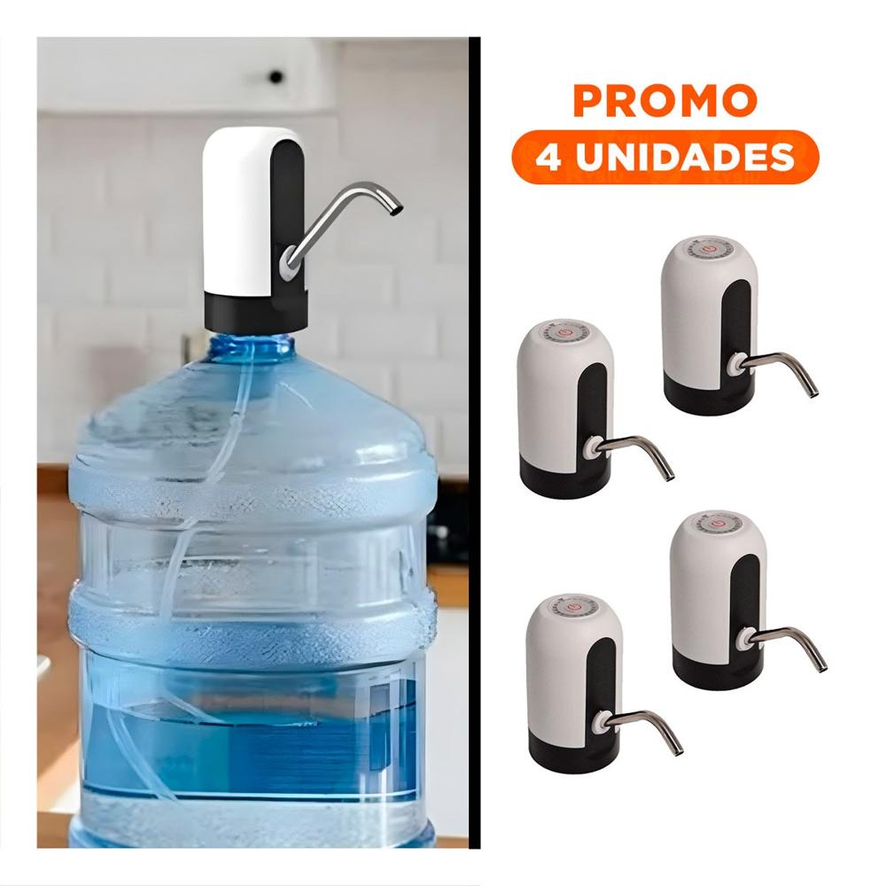 Pack4 Bomba de Agua de Color Blanco con Tecnologia Electrico Recargable