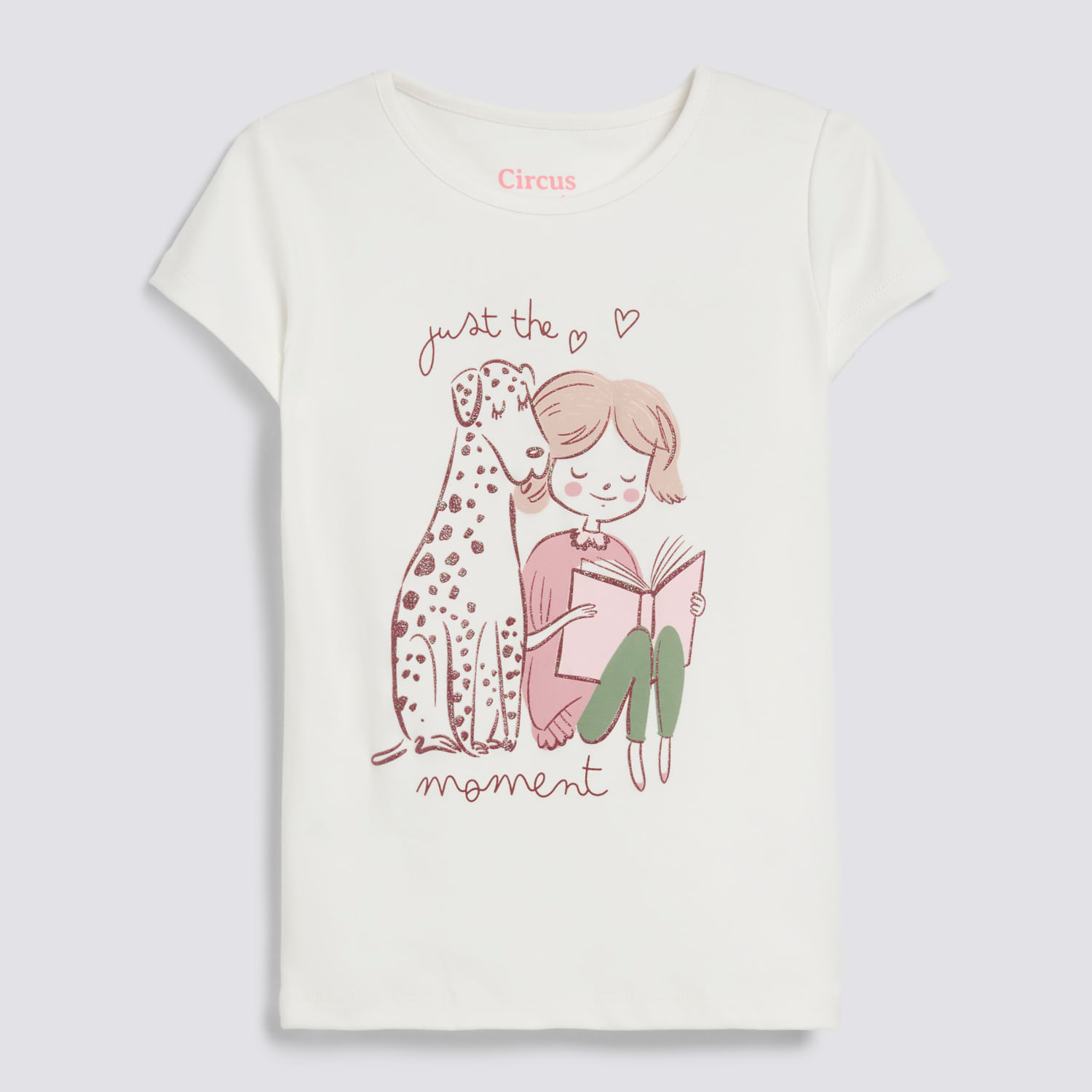 Polo Manga Corta Niña Gamuzado Circus Ecru Talla 8