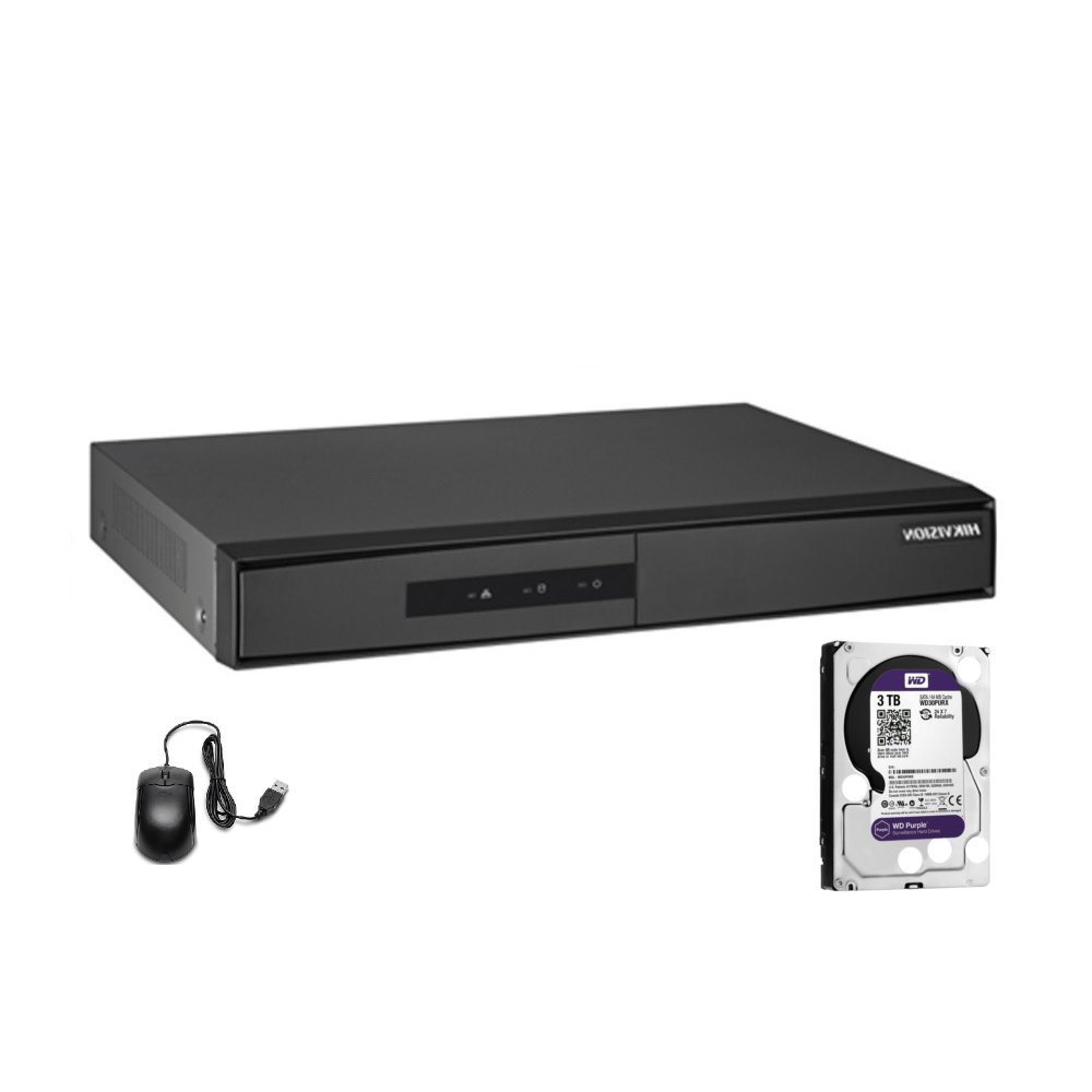 Grabador de Video Hikvision DVR 16 Canales K1 + 2TB Wester Digital Purpura | Oechsle - Oechsle
