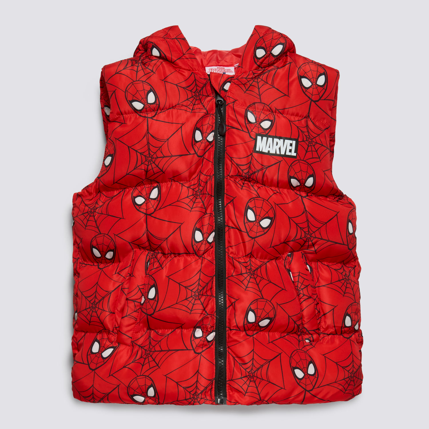 Chaleco Niño Acolchado Msm-5121 Spiderman Azul Talla 8
