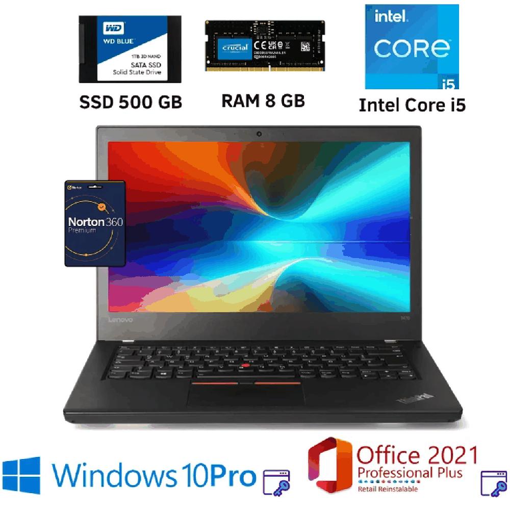 Laptop Thinkpad L440 CoreI5 8GB Ram 500GB SSD Office2021PP Windows10Pro Norton Mochila Mouse