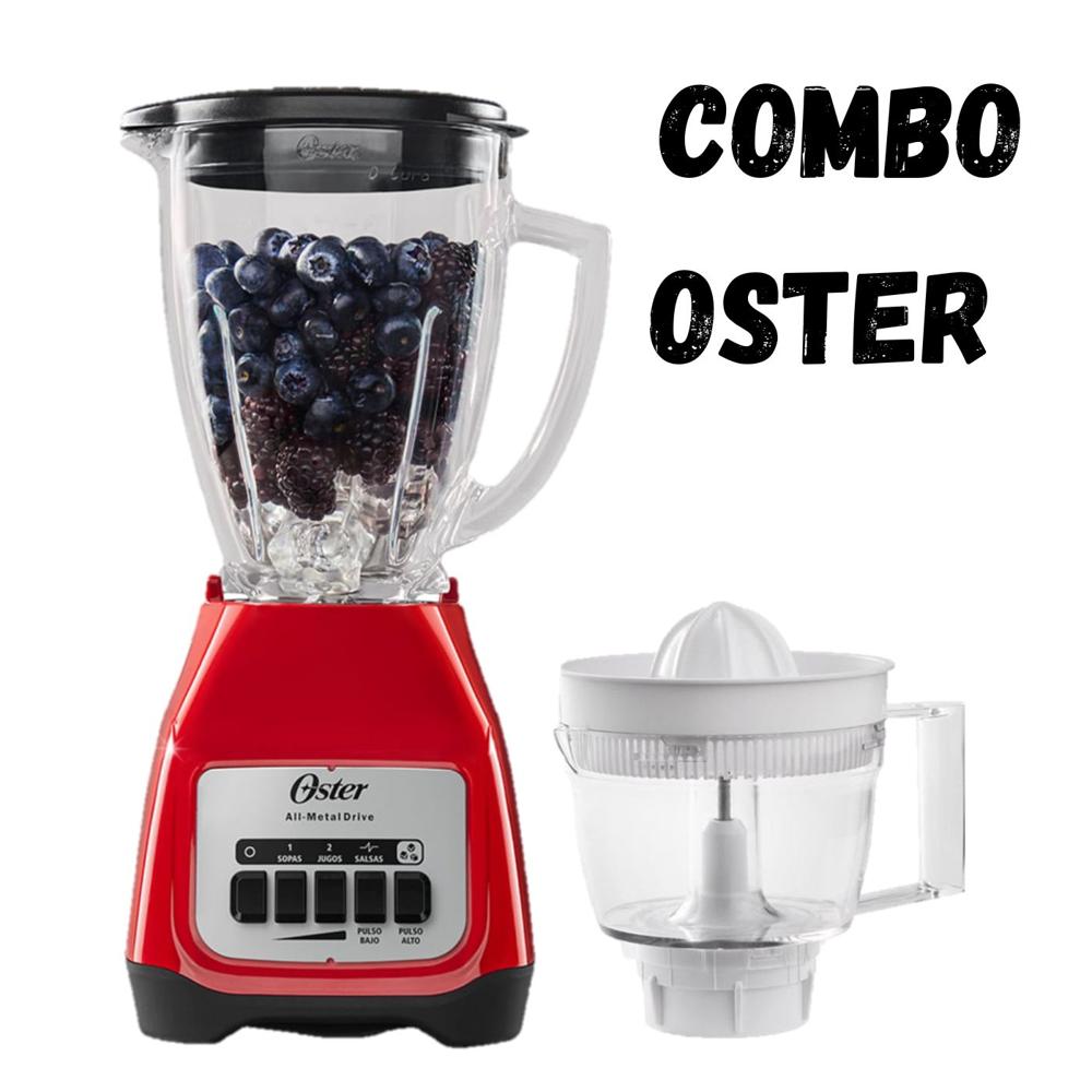 Combo OSTER Licuadora BLSTKAG-RBG y Accesorio Exprimidor Portatil OSTER BLSTCJ-W00-011