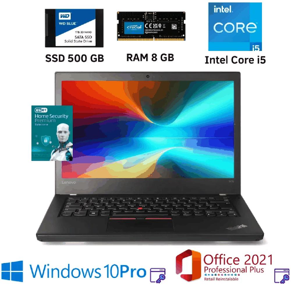 Laptop Thinkpad L440 CoreI5 8GB Ram 500GB SSD Office2021PP Windows10Pro ESET NOD32 Mochila Mouse