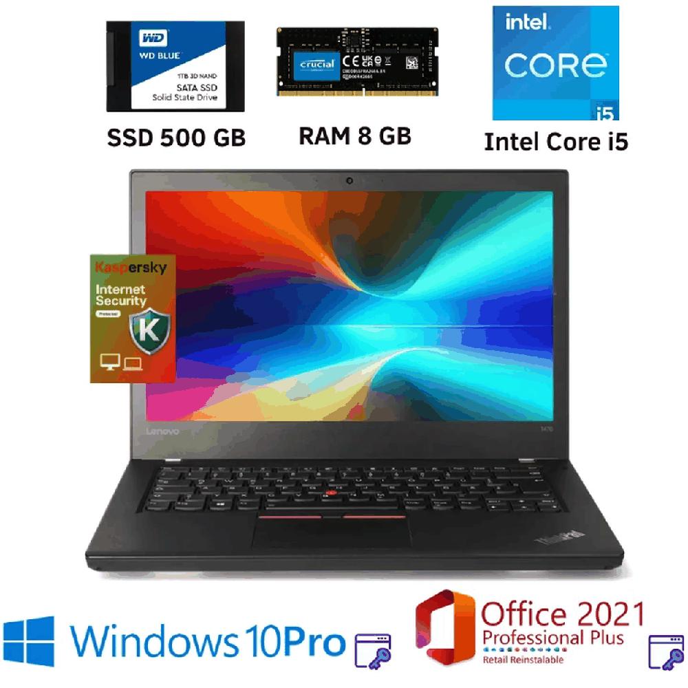 Laptop Thinkpad L440 CoreI5 8GB Ram 500GB SSD Office2021PP Windows10Pro Kaspersky Mochila Mouse