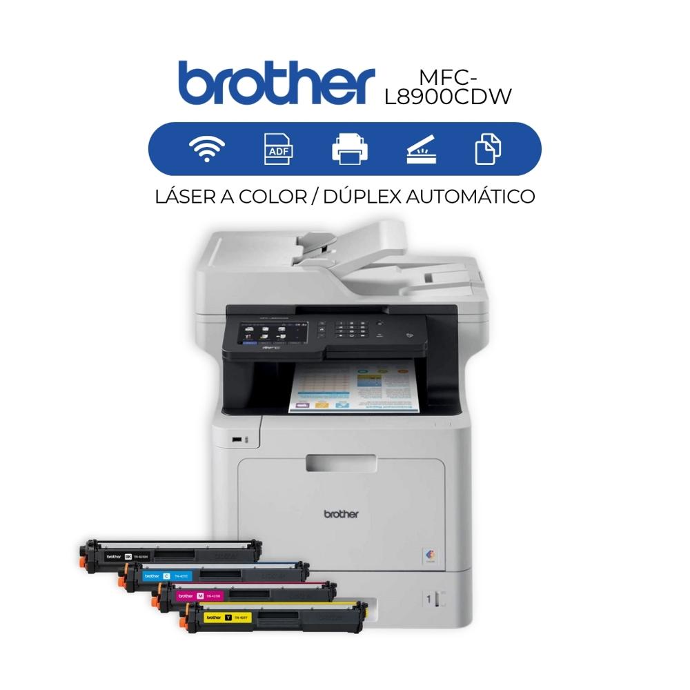 Impresora Láser BROTHER Multifuncional Color MFC-L8900CDW