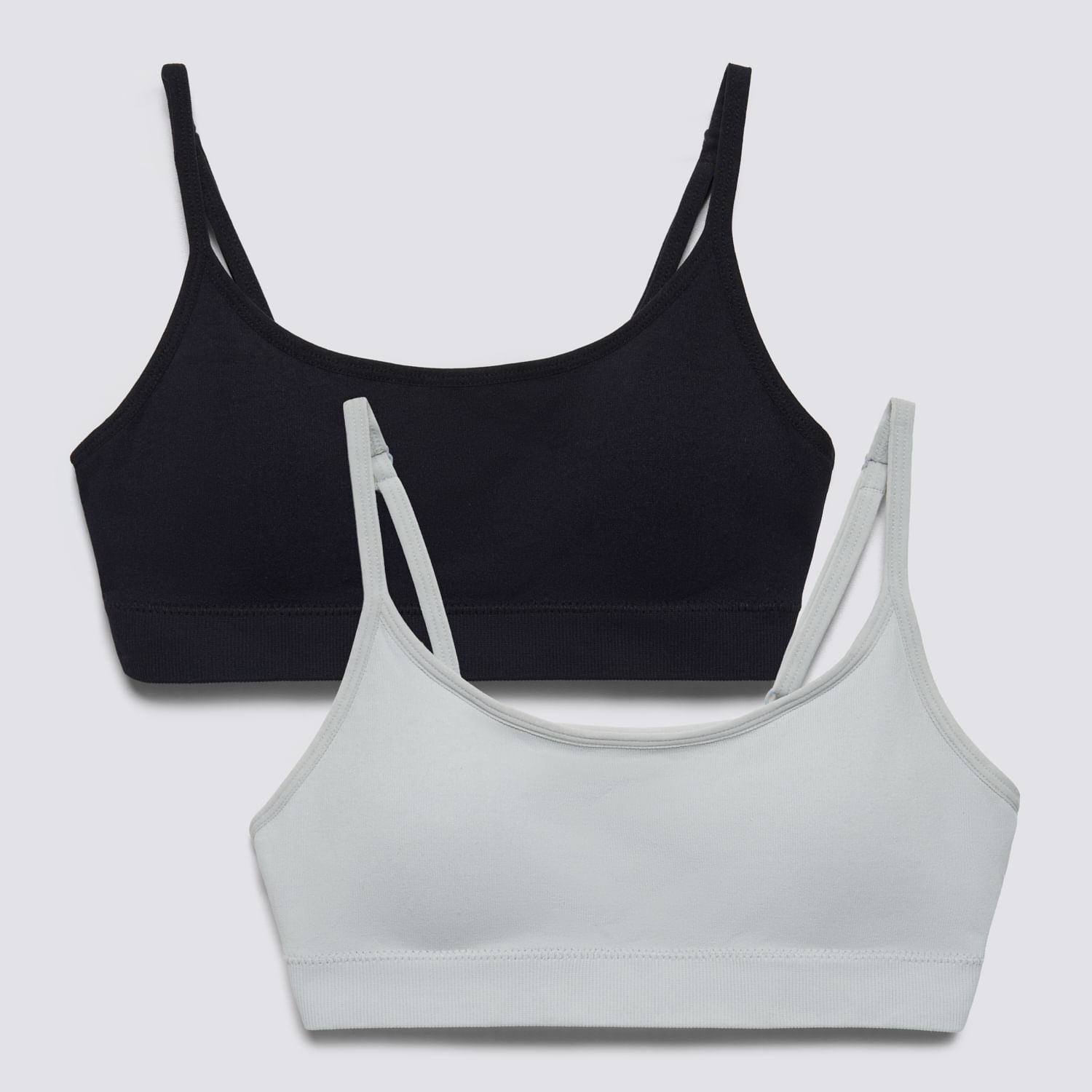 Pack X2 Sostenes Mujer Rib Pack Hypnotic Gris Talla L