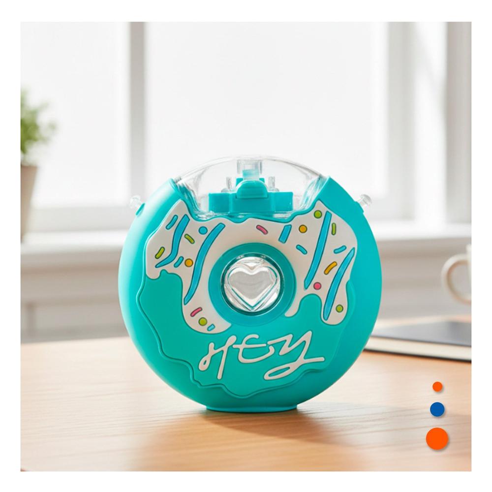 Envase Circular Para Liquidos Celeste 14x5cm Perfecto Para Hogar Y Oficina Y Papel Regalo