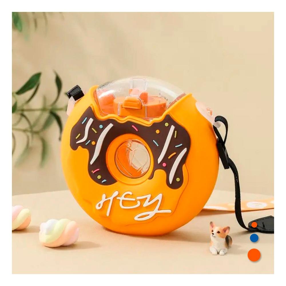Cantimplora Plastica Dona 14x5cm Amarillo Para Agua Y Oficina Y Papel Regalo