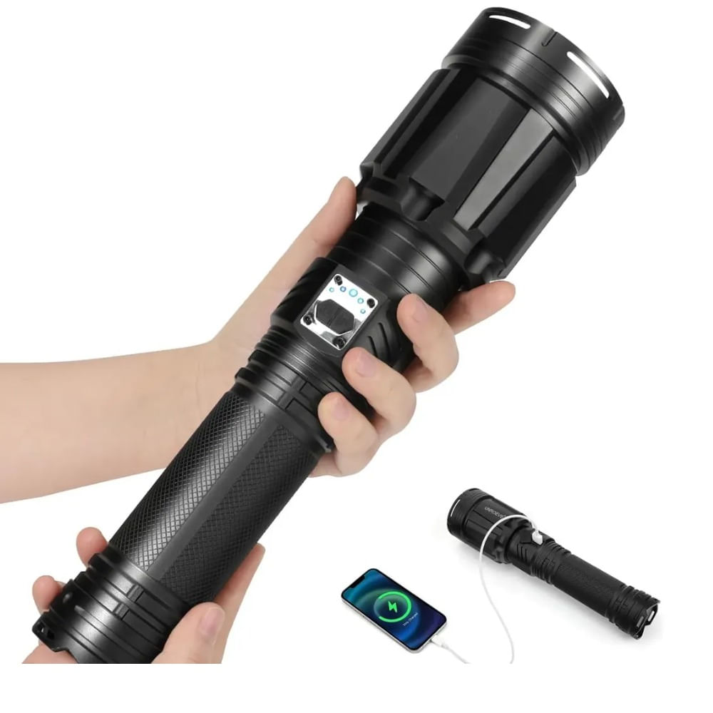 Linterna Super Potente Xhp360 Recargable Zoom Ajustable