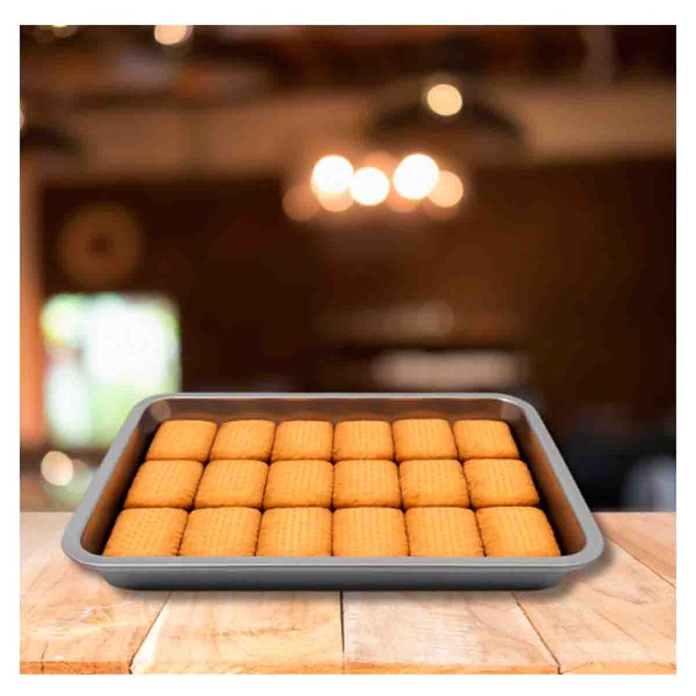 Soporte Rectangular De Acero Plateado Para Comidas En Hogar Y Celebraciones Y notas