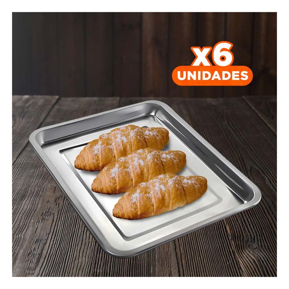 Pack6 Fuente Moderna de Acero Para Cocina Hogar y Decoracion Plateada YPapel Regalo