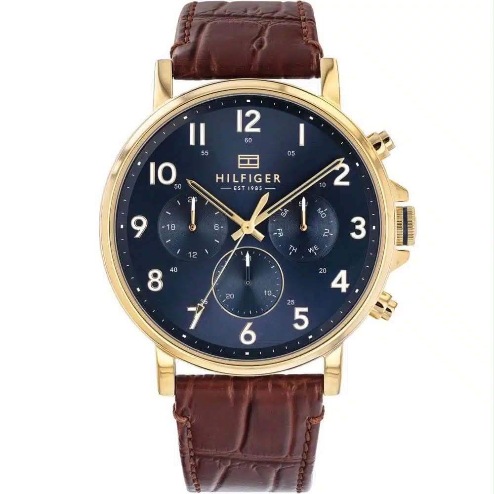 RELOJ TOMMY HILFIGER DANIEL DORADO CORREA DE CUERO