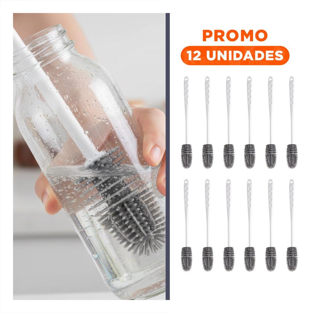 Pack12 Herramienta Flexible de Silicona Blanca para Botellas en Casa