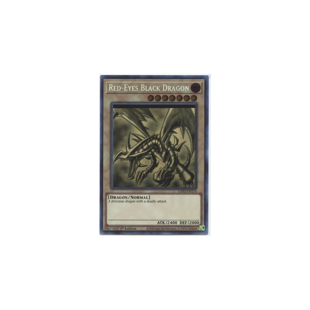YUGIOH! CARTA RED EYES BLACK DRAGON GHOST CODIGO GFP2-EN176 1ST EDITION INGLES