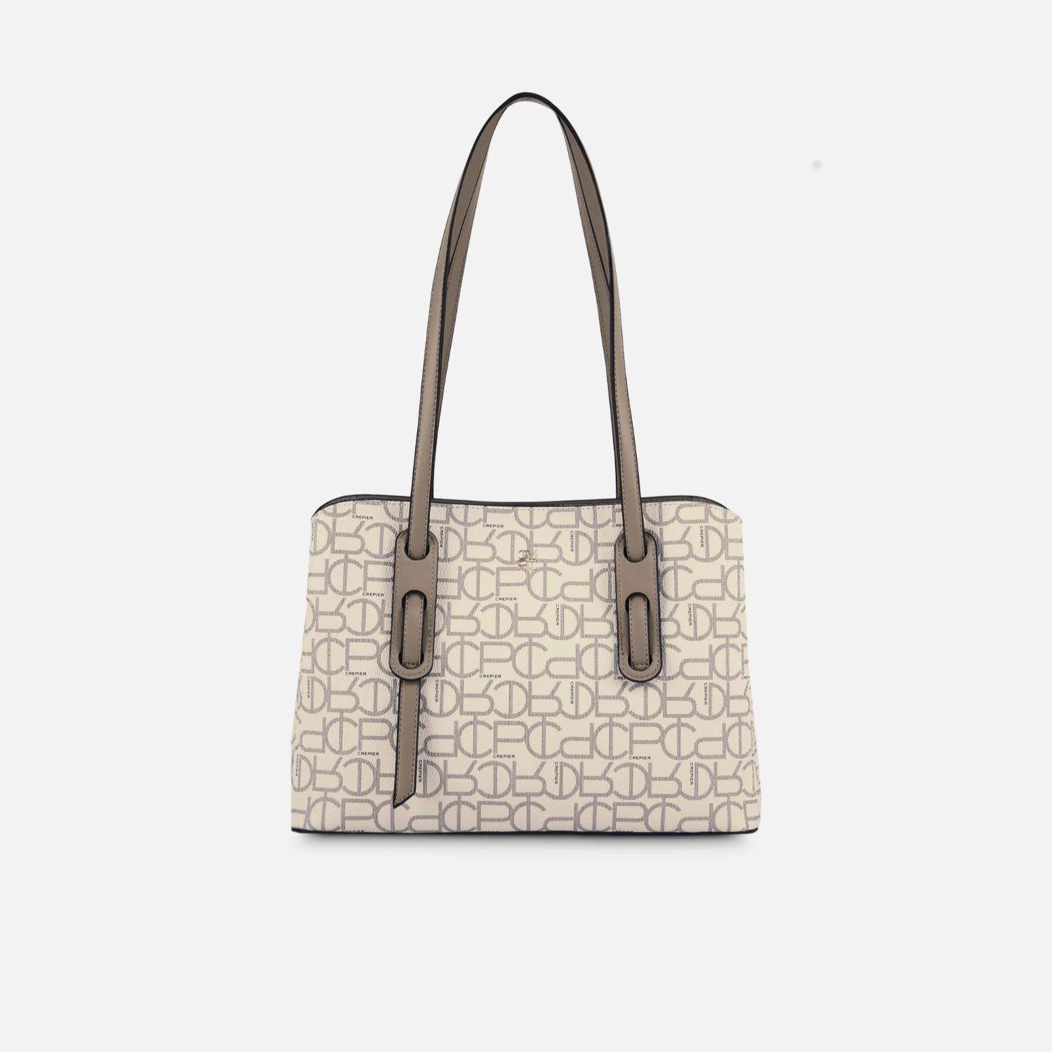 Cartera Satchel Crepier Noemi Grande Hueso