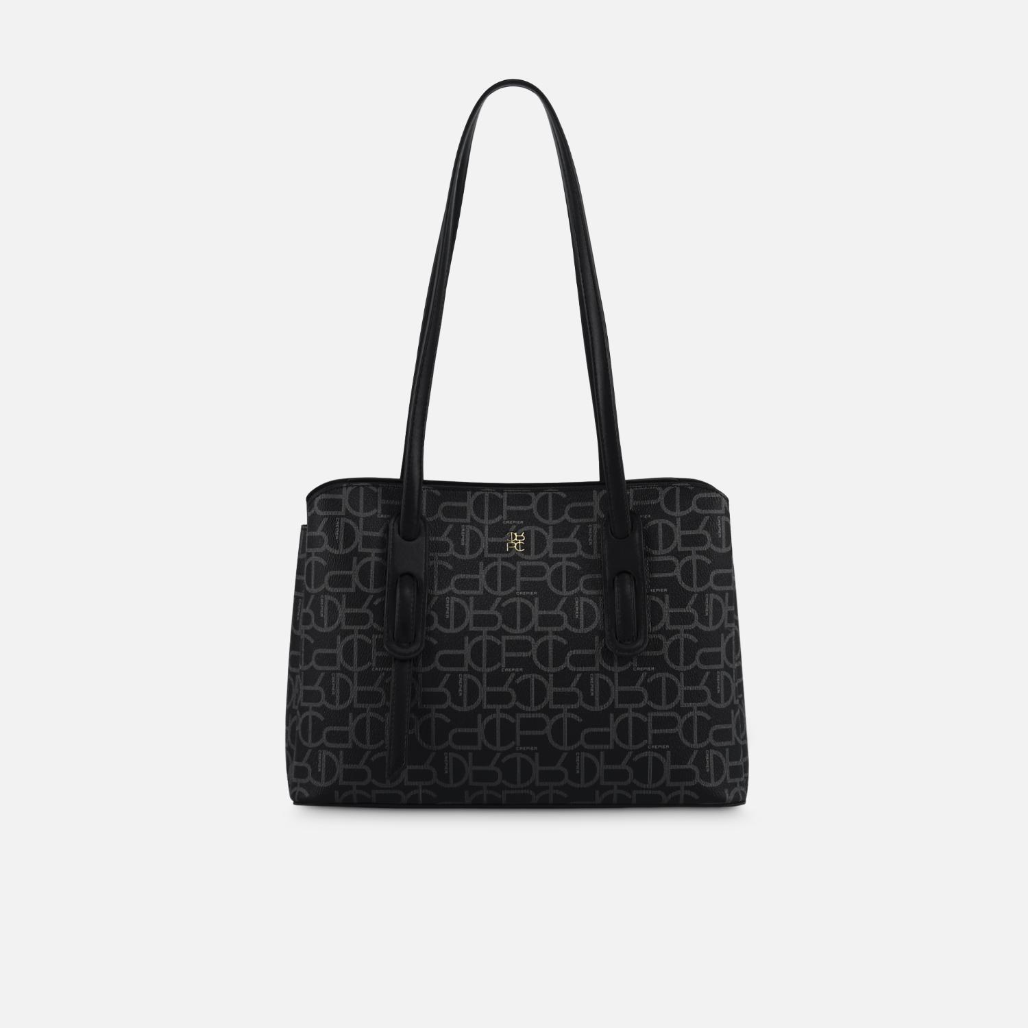 Cartera Satchel Crepier Noemi Grande Negro