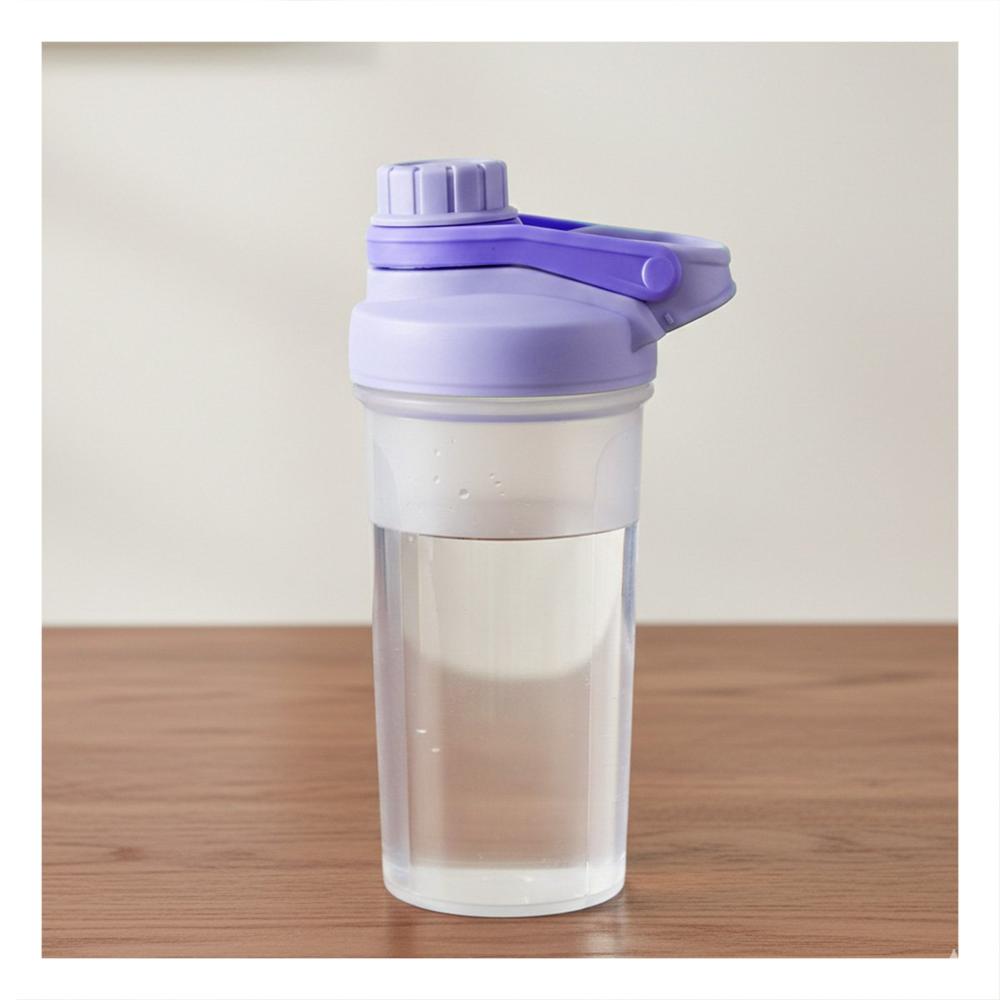 Bidón Tomatodo Shaker 500ml Lila Práctico para Agua y Batidos Y notas