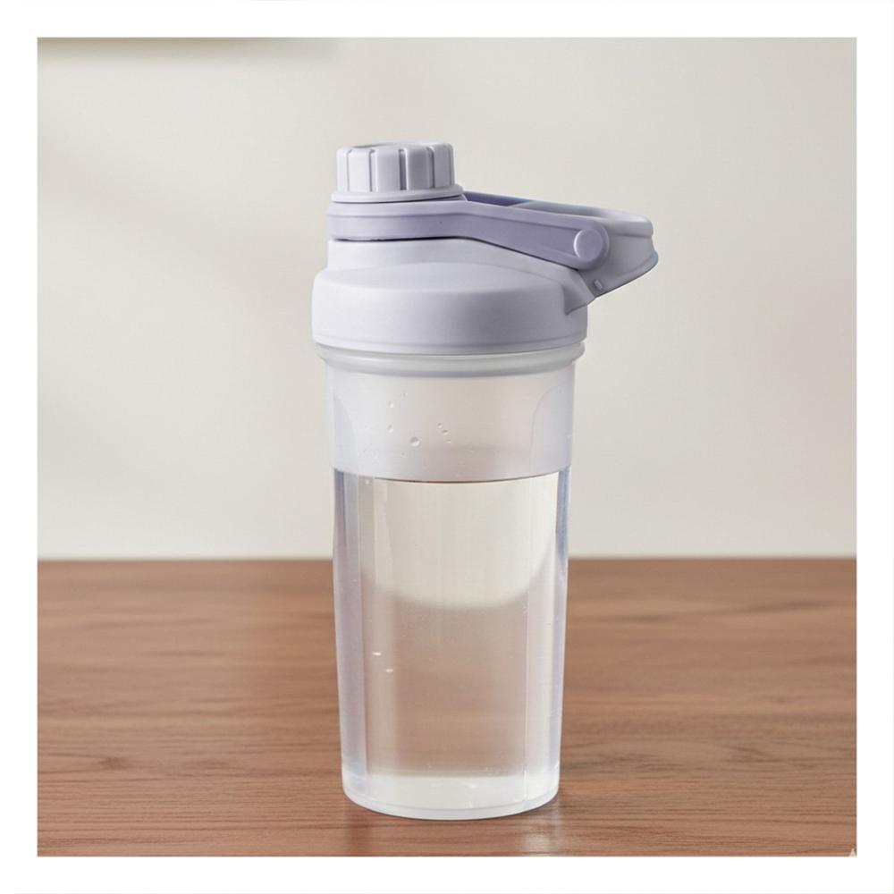 Bidón Tomatodo Shaker 500ml Plomo Práctico para Agua y Batidos Y notas