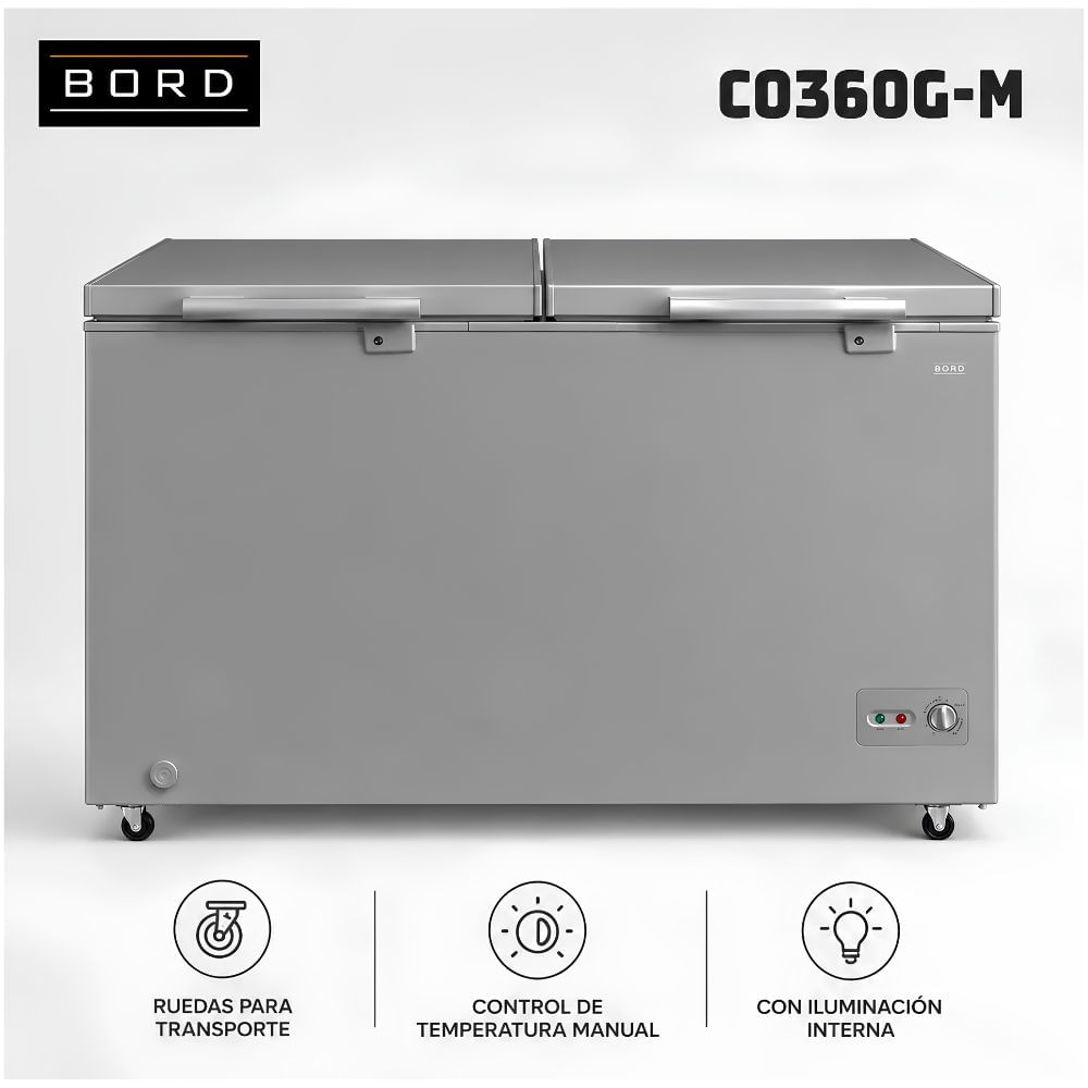 Congelador Bord 362LT CO360G-M Gris