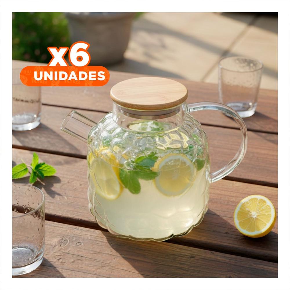 Pack6 Dispensador Practico para Servir Bebidas Frias y Calientes Transparente