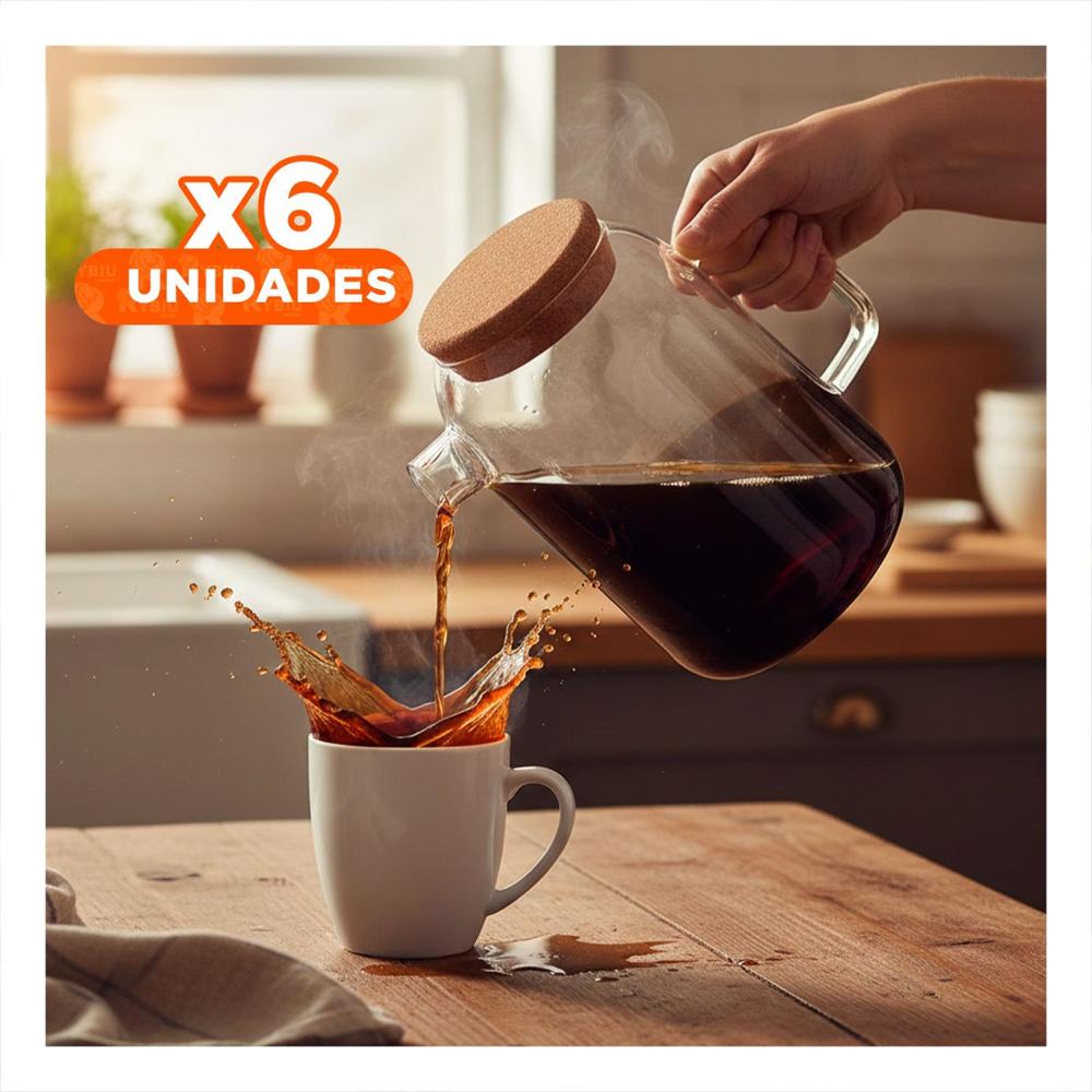 Pack6 Unidad Elegante para Cocina y Mesa con Diseño Moderno Transparente YPapel Regalo