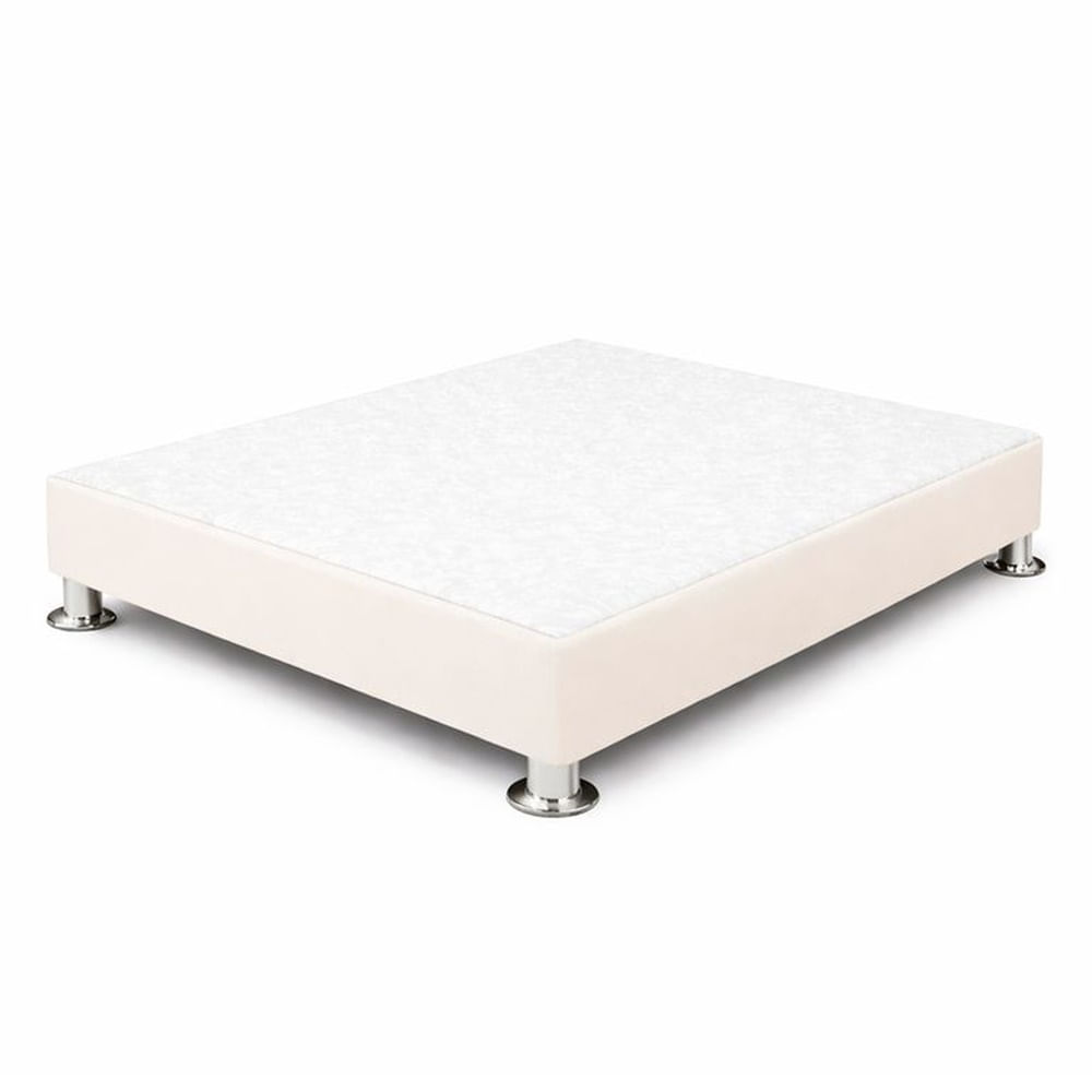 Base de Cama Confort Cromo Ivory 1.5 Plz Ivory