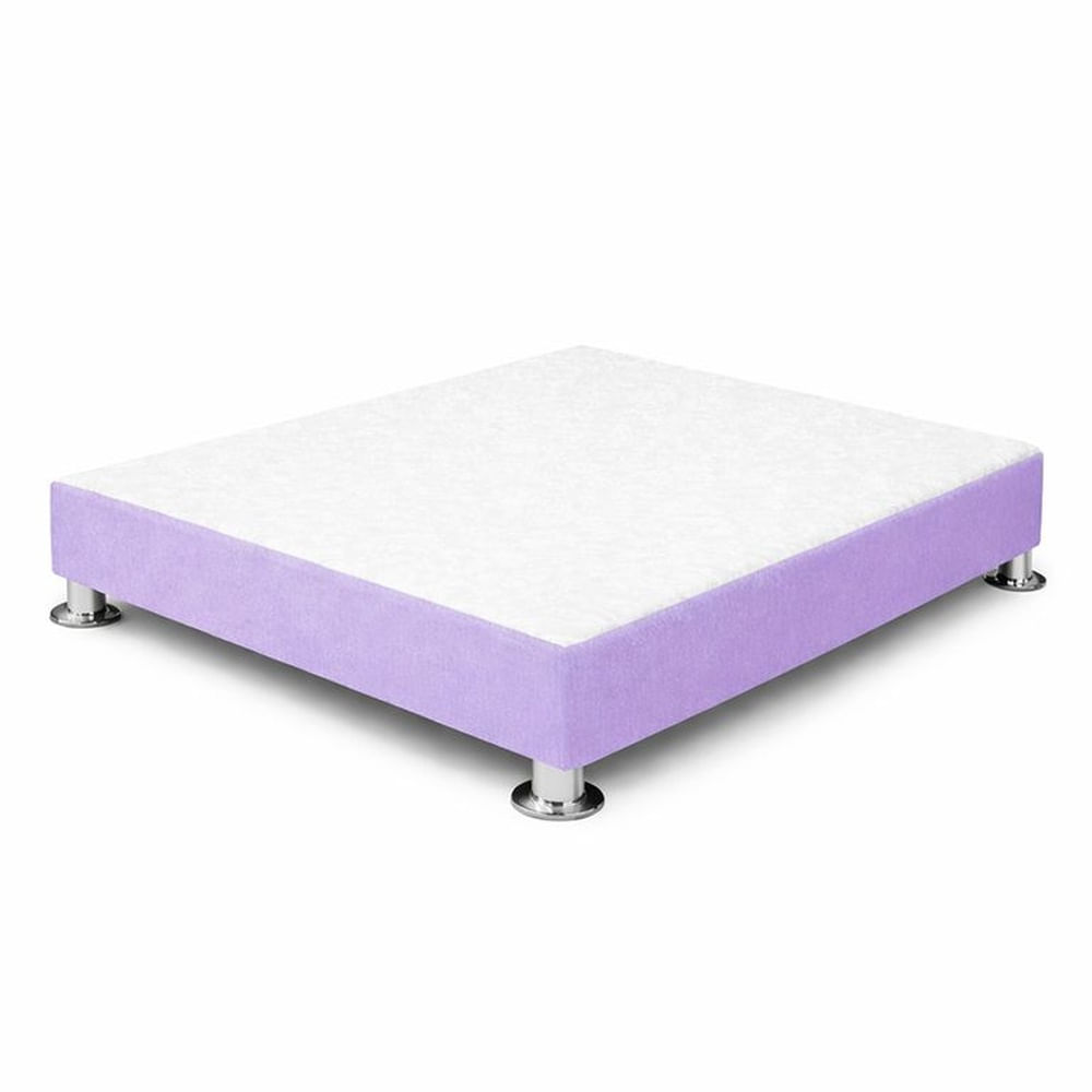 Base de Cama Confort Cromo Lila 2 Plazas Lila