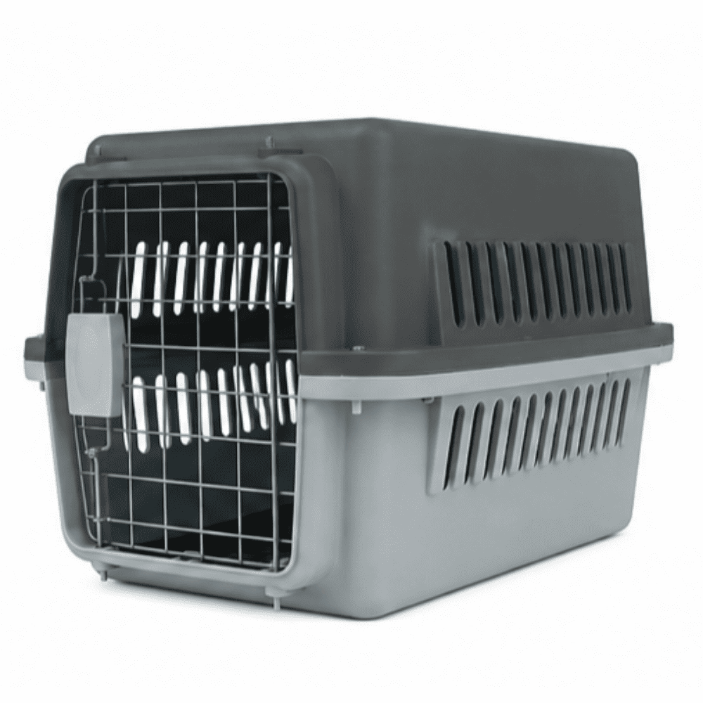 KENNEL L50 TRANSPORTADOR PARA MASCOTAS - NEGRO CON GRIS