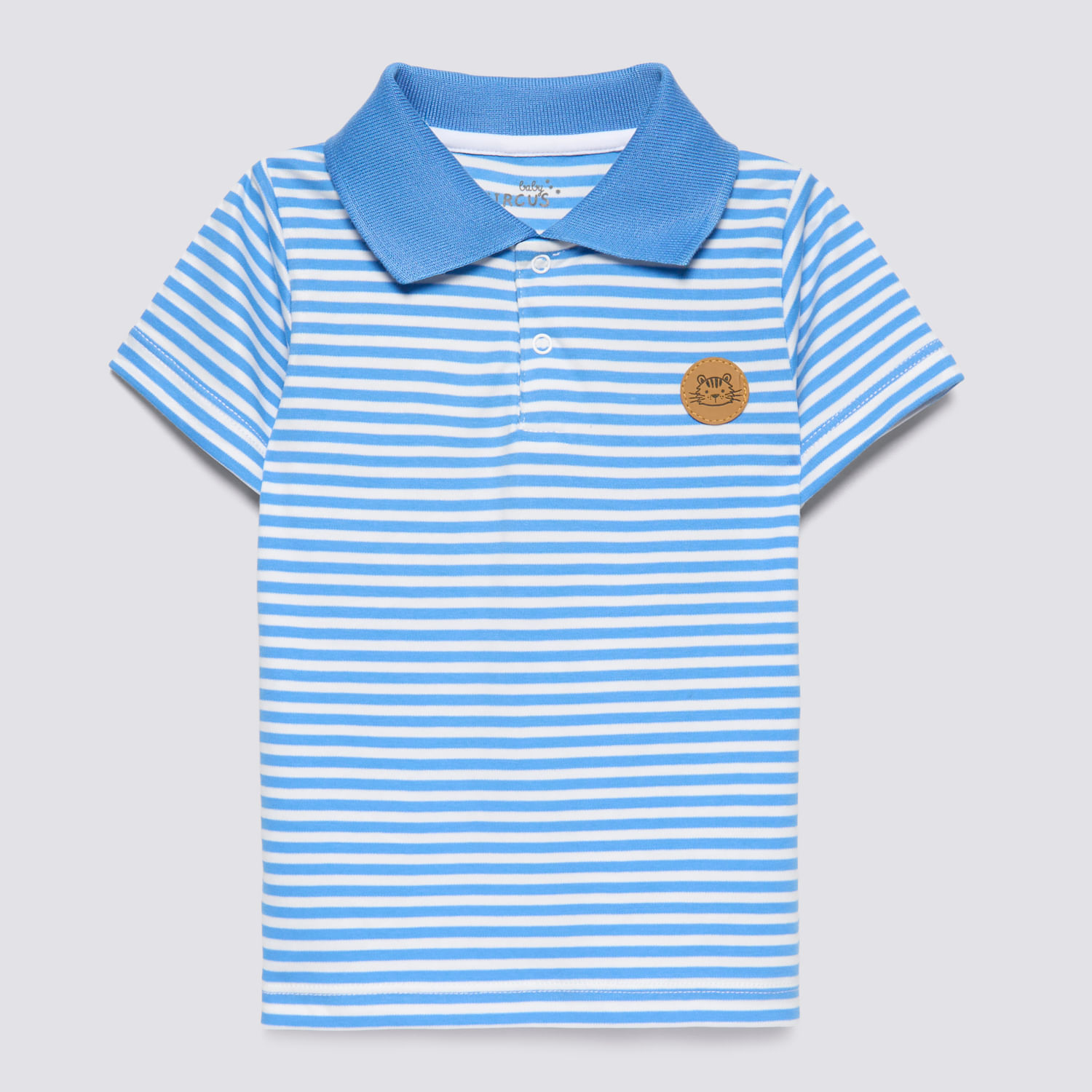 Polo Manga Corta Bebé Niño Box Baby Circus Azul Acero Talla 24M