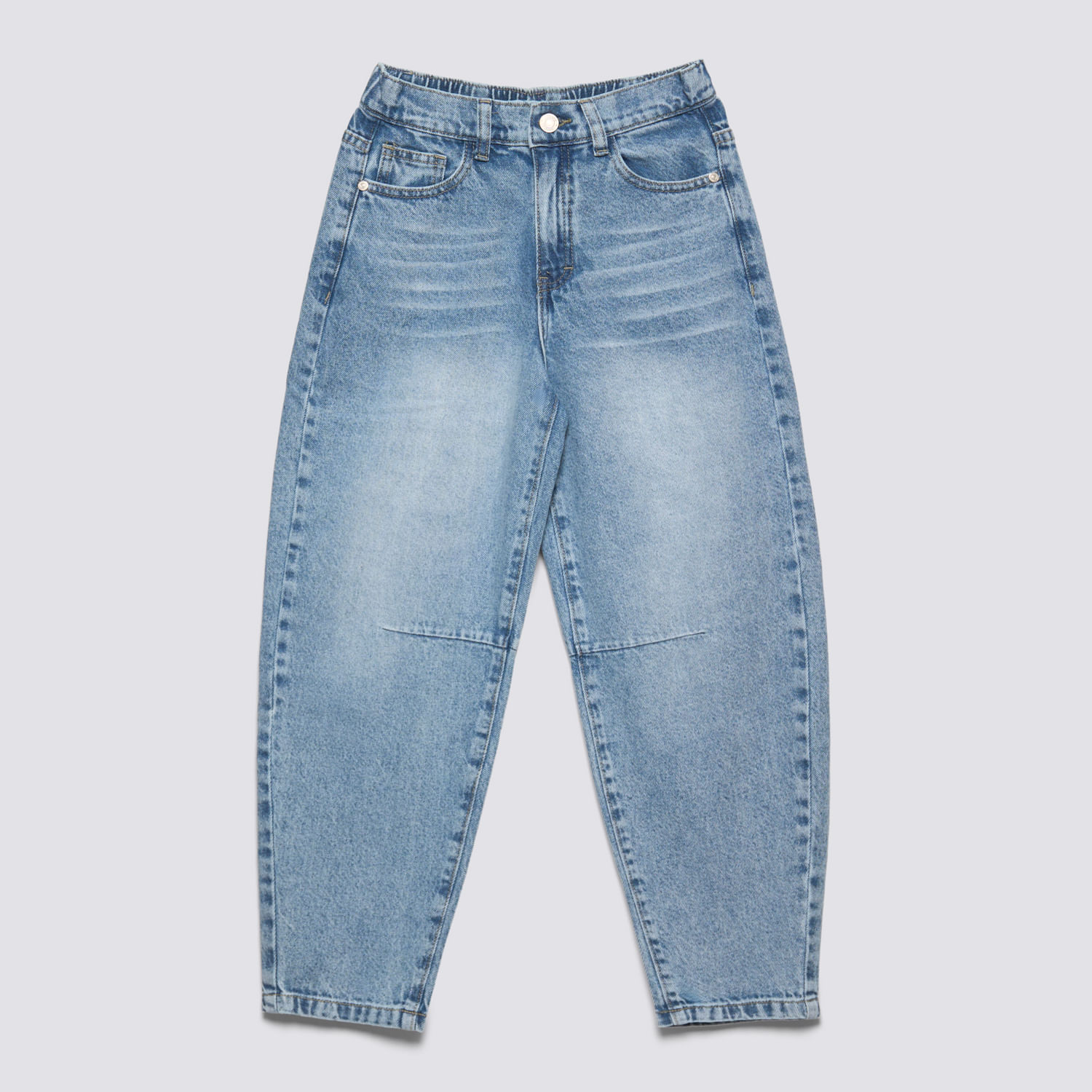 Jean Teen Niña Barrel Zubito Celeste Talla 16X