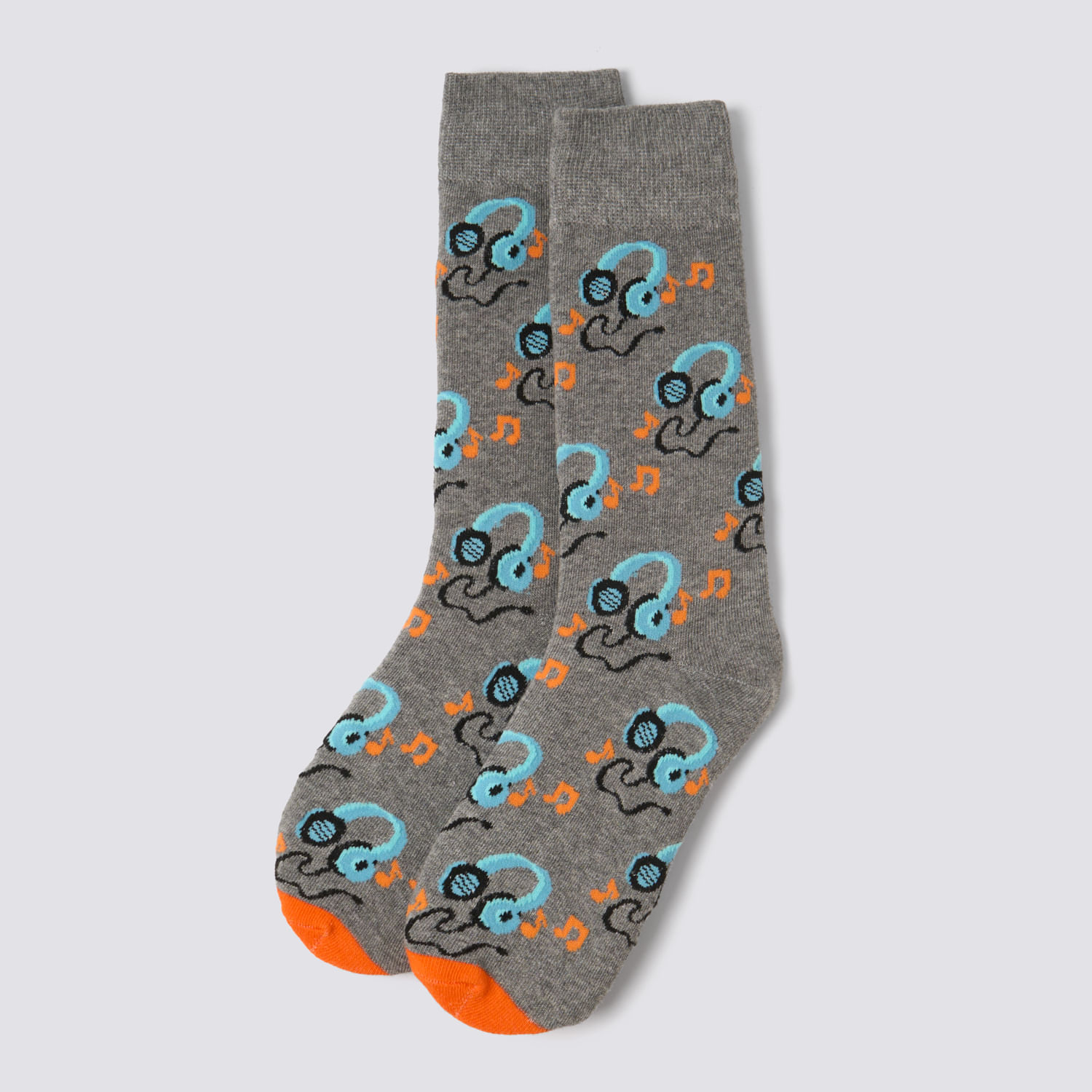 Medias Hombre Unit Print Hypnotic Gris Melange Talla única