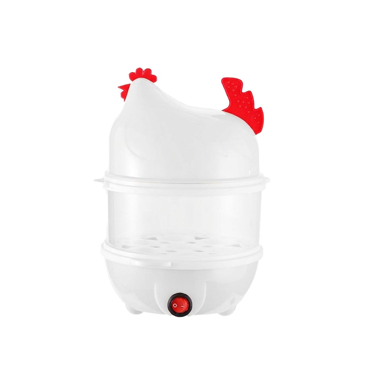 Cocedor Portatil de Huevos Blanco con 2 Niveles para Cocina Funcional YRegalo Sticker