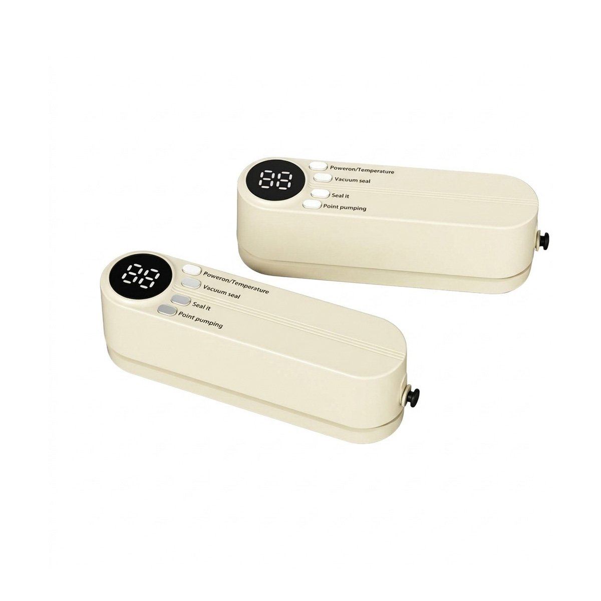 Compresor Manual al Vacio Beige para Bolsas en Cocina Hogar Diario YRegalo Sticker