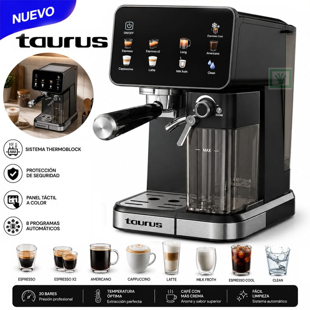 Cafetera Taurus Espresso Mod. Rápido 800