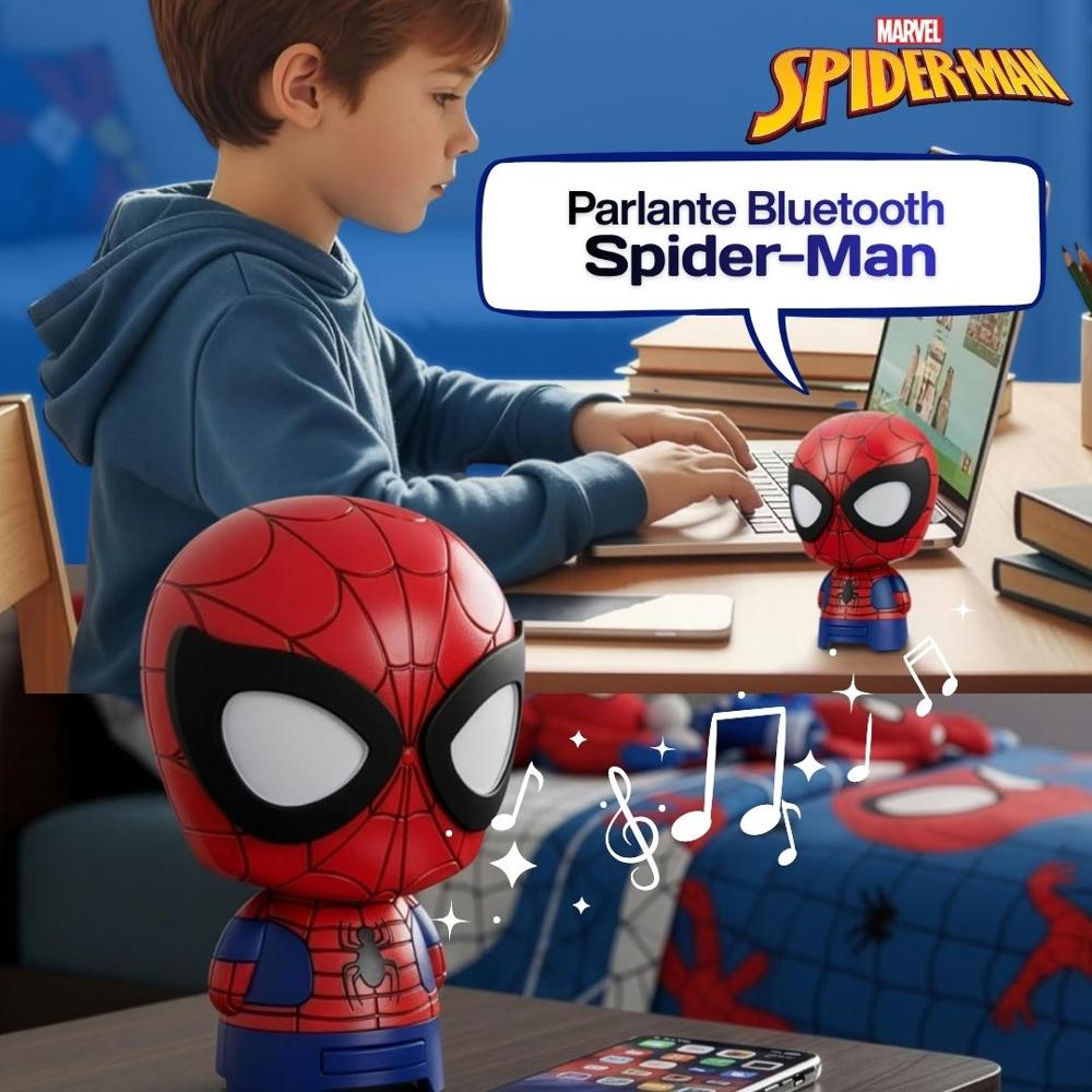 Parlante Spiderman Bluetooth Recargable Altavoz Inalámbrico Portátil