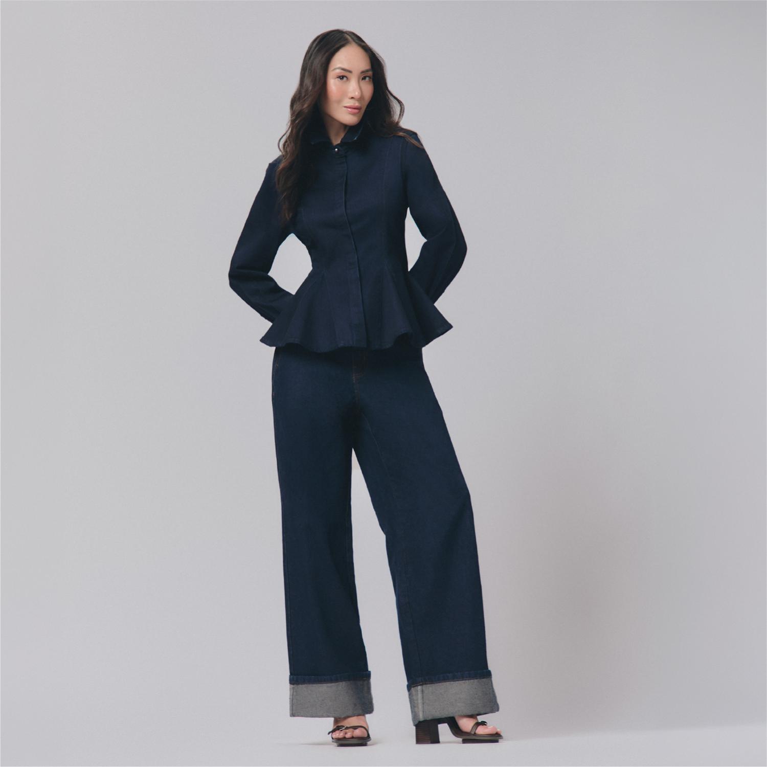 Jean Mujer Belt Malabar Baggy Azul Marino 30