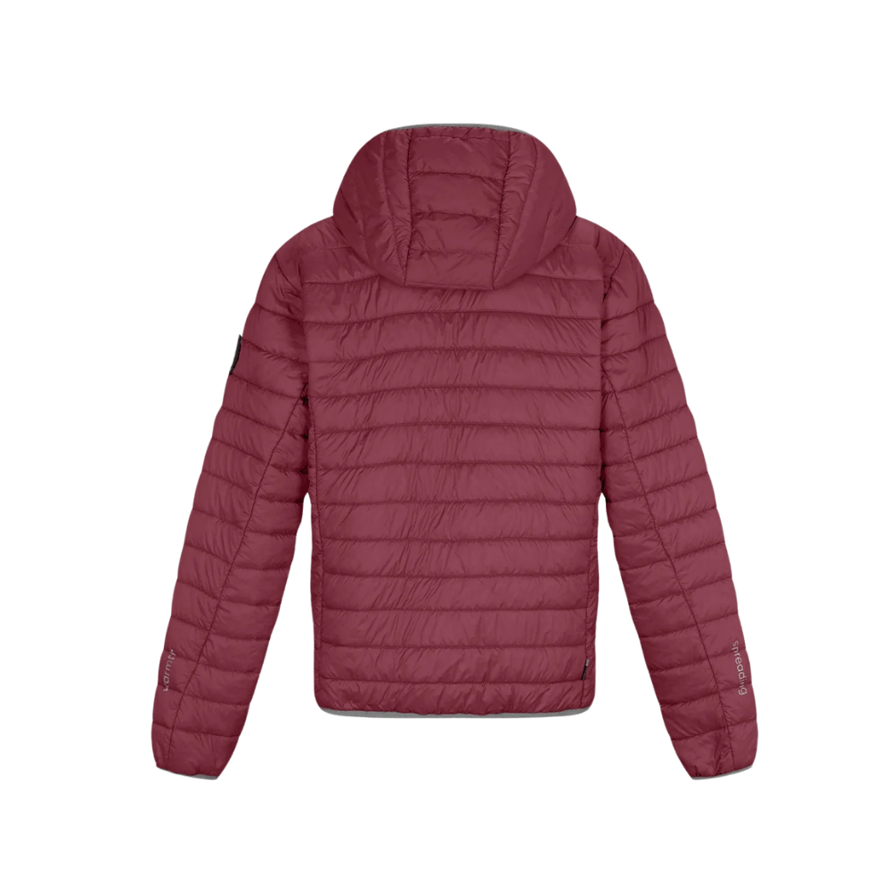 CASACA ALPAFILL HOODED LIGHT PUFFER HOMBRE PLUM