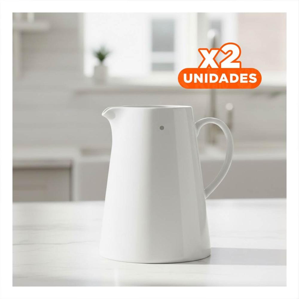 Pack2 Servidor Blanco de Ceramica para Cocina Moderna y Comedor Y Papel Regalo