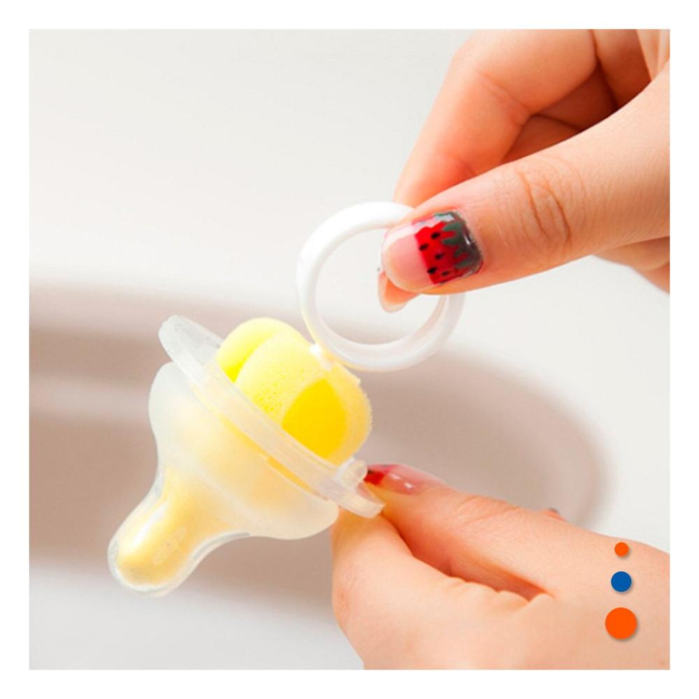 Escobilla Suave que Protege Accesorios Delicados 6pzs Base Celeste Y Papel Regalo