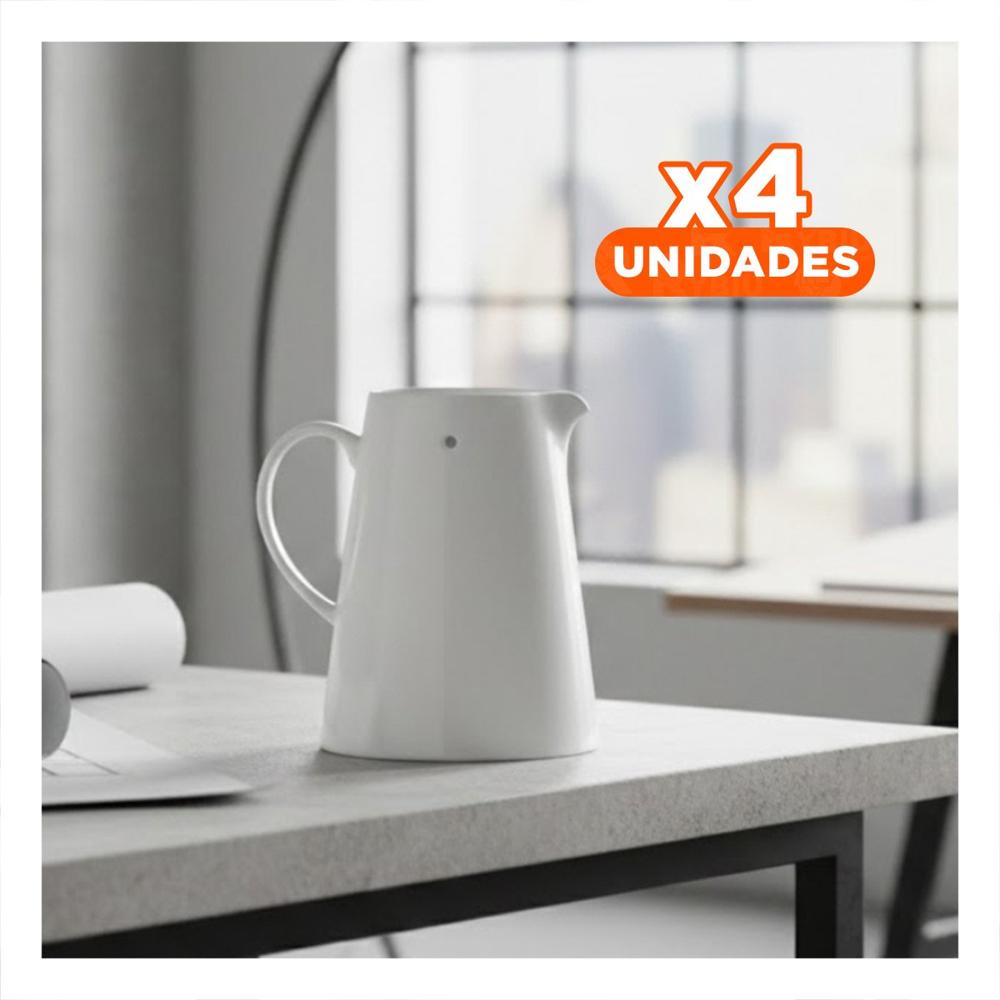 Pack4 Utensilio Blanco de Ceramica para Servicio en Mesa Familiar Y Papel Regalo